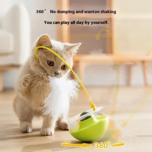 Premium Tumbler Cat Toy, Detachable Teaser Wand, Feather Bell, Catnip Ball, Pet Supplies, Plush Feather Toy