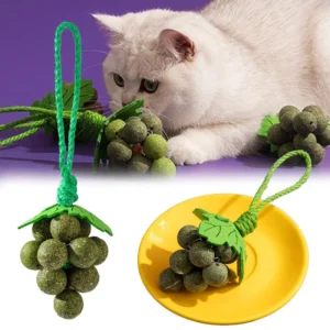 Grape Catnip Teeth Grinding Cat Toy Cat Mint Ball Wood Vine Self Fun Relieve Boredom Bite Resistant Kitten Supplies Teeth Grindi