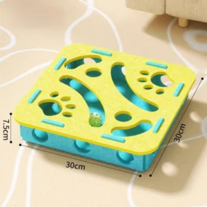 Durable with Ball Cat Scratching Posts Compact Size DIY Cat Puzzle Box Felt Cat Exercise Toy Indoor