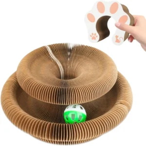 Transformable Kitty Kurlz Cat Toy Wear-Resistant Resistant To Scratching Cat Accordion Magic Organ No Crumbs