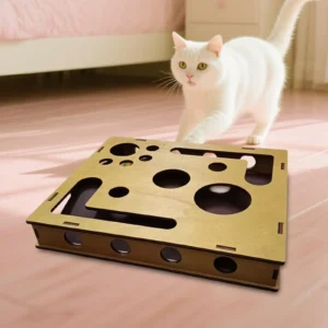 Cat Nail File Scratch Funny Treat Puzzle Playing Scratching Interactive Toy Cat Scratcher Enrichment Box for Pet Supplies Kitten