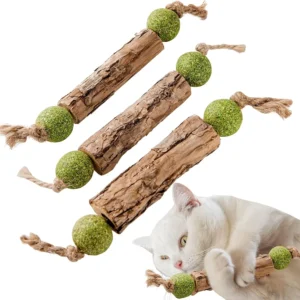 1pc Cat Cleaning Teeth Pure Natural Catnip Cat Molar Toothpaste Stick Silvervine Actinidia Fruit Matatabi Cat Snack Stick